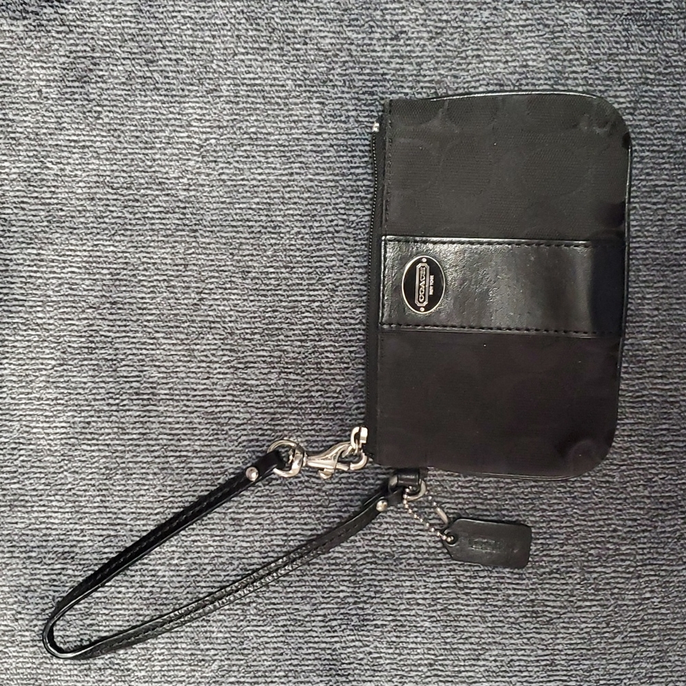 Black Coach Wristlet